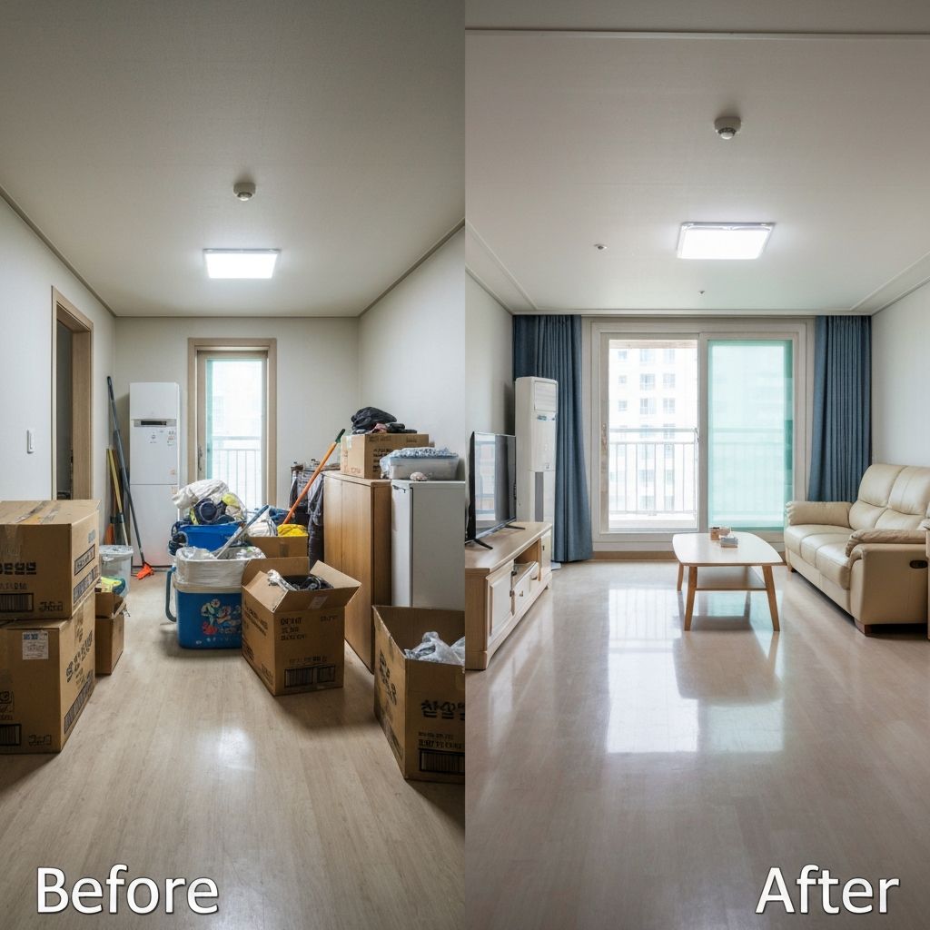 청소 전후 비교